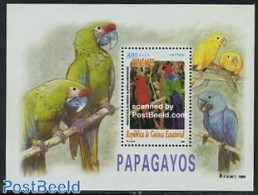 Equatorial Guinea 1999 Parrots S/s, Mint NH, Nature - Birds - Parrots - Äquatorial-Guinea