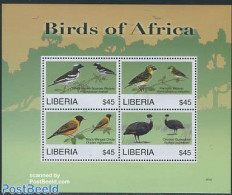 Liberia 2007 Birds Of Africa 4v M/s, Mint NH, Nature - Birds - Other & Unclassified