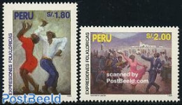 Peru 1995 Folk Dance 2v, Mint NH, Performance Art - Dance & Ballet - Baile