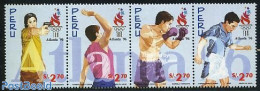 Peru 1997 Olympic Games Atlanta 4v [:::], Mint NH, Sport - Boxing - Olympic Games - Shooting Sports - Volleyball - Boksen