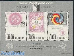 Uruguay 1975 Espana 75 S/s, Mint NH, Stamps On Stamps - U.P.U. - Sellos Sobre Sellos