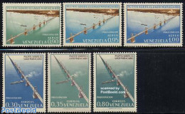 Venezuela 1963 Maracaibo Bridge 6v, Mint NH, Transport - Ships And Boats - Art - Bridges And Tunnels - Ships