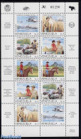 Venezuela 1987 National Garde 10v M/s, Mint NH, Nature - Transport - Various - Horses - Automobiles - Helicopters - Mo.. - Autos