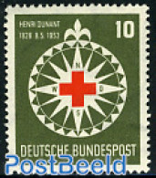 Germany, Federal Republic 1953 Henri Dunant 1v, Mint NH, Health - Red Cross - Nuovi