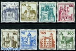 Germany, Federal Republic 1977 Definitives, Castles 8v, Mint NH, Art - Castles & Fortifications - Neufs