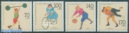 Germany, Federal Republic 1991 Sports 4v, Mint NH, Sport - Boxing - Cycling - Sport (other And Mixed) - Weightlifting - Unused Stamps