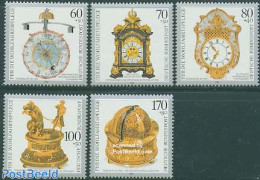 Germany, Federal Republic 1992 Welfare, Clocks 5v, Mint NH, Science - Weights & Measures - Art - Art & Antique Objects.. - Unused Stamps