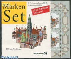 Germany, Federal Republic 1996 Nordlingen Booklet, Mint NH, Stamp Booklets - Art - Bridges And Tunnels - Castles & For.. - Ungebraucht
