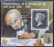 Chile 1990 150 Years Stamps S/s, Mint NH, Science - Inventors - Sir Rowland Hill - Stamps On Stamps - Rowland Hill