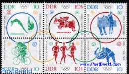 Germany, DDR 1964 Olympic Games Tokyo 6v [++], Mint NH, Nature - Sport - Horses - Cycling - Judo - Olympic Games - Vol.. - Nuevos