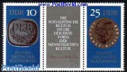 Germany, DDR 1970 Cultural Association DKB 2v+tab [:T:], Mint NH - Nuevos