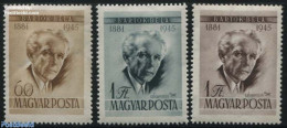 Hungary 1955 B. Bartok 3v, Mint NH, Performance Art - Music - Unused Stamps