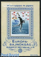 Hungary 1963 European Art Skating Games S/s, Mint NH, History - Sport - Europa Hang-on Issues - Skating - Sport (other.. - Ongebruikt