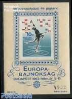 Hungary 1963 European Art Skating S/s Imperforated, Mint NH, History - Sport - Europa Hang-on Issues - Skating - Sport.. - Nuevos