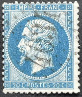 YT 22 LGC 4034 4034 Troyes Aube (9)  Indice 1 Napoléon III 1862 20c France – Pgrec - 1862 Napoleon III