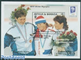 Antigua & Barbuda 1993 Olympic Winter Games S/s, Yvonne Van Gennip, Mint NH, History - Sport - Netherlands & Dutch - O.. - Geografía