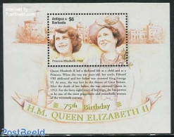 Antigua & Barbuda 2001 Elizabeth II 75th Birthday S/s, Mint NH, History - Kings & Queens (Royalty) - Case Reali
