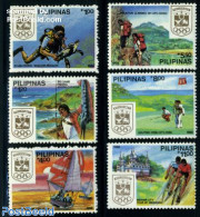 Philippines 1988 Olympic Week 6v, Mint NH, Sport - Cycling - Diving - Golf - Sport (other And Mixed) - Cyclisme