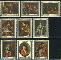 Paraguay 1967 Paintings 9v, Mint NH, Art - Paintings - Rembrandt - Rubens - Paraguay