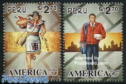 Peru 1997 UPAEP 2v, Postmen, Mint NH, Post - U.P.A.E. - Posta