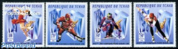 Chad 1996 Olympic Winter Games 4v, Mint NH, Sport - Ice Hockey - Olympic Winter Games - Skating - Skiing - Andere & Zonder Classificatie