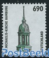 Germany, Federal Republic 1996 Coil Stamp With Number On Back-side 1v, Mint NH, Religion - Churches, Temples, Mosques,.. - Neufs