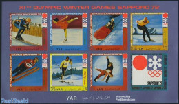 Yemen, Arab Republic 1971 Olympic Winter Games 7v Imperforated, Mint NH, Sport - (Bob) Sleigh Sports - Olympic Winter .. - Inverno