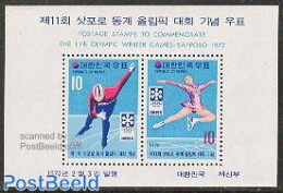 Korea, South 1972 Olympic Winter Games Sapporo S/s, Mint NH, Sport - Olympic Winter Games - Skating - Korea, South