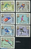 Aden 1967 Seiyun, Olympic Winter Games 7v Imperforated, Mint NH, Sport - (Bob) Sleigh Sports - Ice Hockey - Olympic Wi.. - Inverno
