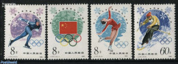 China People’s Republic 1980 Olympic Winter Games 4v, Mint NH, Sport - Olympic Winter Games - Skating - Skiing - Ongebruikt