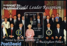 Gambia 2009 Obama Meets Elizabeth S/s, Mint NH, History - American Presidents - Kings & Queens (Royalty) - Politicians - Royalties, Royals