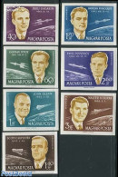 Hungary 1962 Space Conference 7v Imperforated, Mint NH, Transport - Space Exploration - Nuovi
