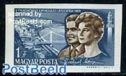 Hungary 1965 Astronauts 1v Imperforated, Mint NH, Transport - Space Exploration - Art - Bridges And Tunnels - Nuevos
