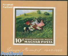 Hungary 1966 Painting S/s Imperforated, Mint NH, Art - Modern Art (1850-present) - Paintings - Unused Stamps