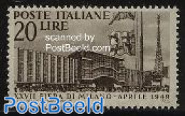 Italy 1949 Milano Fair 1v, Mint NH, Art - Modern Architecture - Andere & Zonder Classificatie