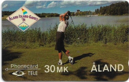 Aland - Aland Games Golf - 4FINA (1 Box At Left), 06.1991, 5.000ex, Mint No Blister - Aland
