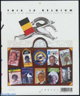 Belgium 2004 This Is Belgium 10v M/s, Mint NH, History - Transport - Kings & Queens (Royalty) - Philately - Space Expl.. - Nuevos