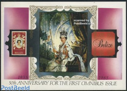 Belize/British Honduras 1985 Omnibuses Issues S/s, Mint NH, History - Kings & Queens (Royalty) - Stamps On Stamps - Royalties, Royals