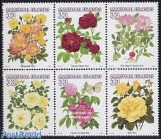 Marshall Islands 2000 Roses 6v [++], Mint NH, Nature - Flowers & Plants - Roses - Other & Unclassified