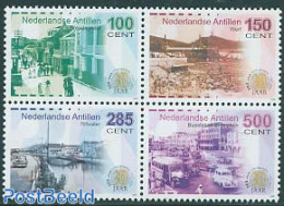 Netherlands Antilles 2005 300 Years Otrabanda 4v [+], Mint NH, Transport - Various - Automobiles - Ships And Boats - S.. - Auto's