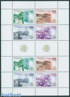 Netherlands Antilles 2005 300 Years Otrabanda 2x4v M/s (gutters), Mint NH, Transport - Various - Automobiles - Ships A.. - Coches
