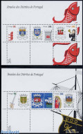 Portugal 1998 District Coat Of Arms 2 S/s, Mint NH, History - Coat Of Arms - Nuevos