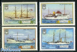 Tuvalu 1987 Ships 4v, Mint NH, Transport - Ships And Boats - Ships