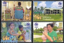 Tuvalu 2002 Children Rights 4v, Mint NH, Health - History - Science - Disabled Persons - Unicef - Education - Behinderungen