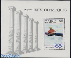 Congo Dem. Republic, (zaire) 1984 Olympic Games S/s, Mint NH, Sport - Kayaks & Rowing - Olympic Games - Sport (other A.. - Canottaggio