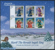 Great Britain 2007 Christmas S/s, Mint NH, Performance Art - Religion - Music - Angels - Christmas - Unused Stamps