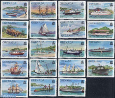 Grenada 1980 Ships 19v (without Year), Mint NH, Transport - Ships And Boats - Ships