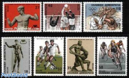 Greece 1986 Sports 7v, Mint NH, Religion - Sport - Greek & Roman Gods - Cycling - Football - Sport (other And Mixed) -.. - Neufs