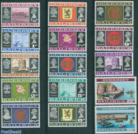 Guernsey 1971 Definitives 15v, Mint NH, History - Various - Coat Of Arms - Maps - Art - Castles & Fortifications - Géographie