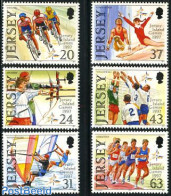 Jersey 1997 Island Games 6v, Mint NH, Sport - Athletics - Cycling - Gymnastics - Sailing - Shooting Sports - Sport (ot.. - Atletica